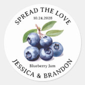 Spread the Love Blueberry Jam Jelly label NL-BLUE0 (Voorkant)
