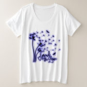 Spread The Love Dandelions and Dragonflies Grote Maat T-shirt (Design voorkant)