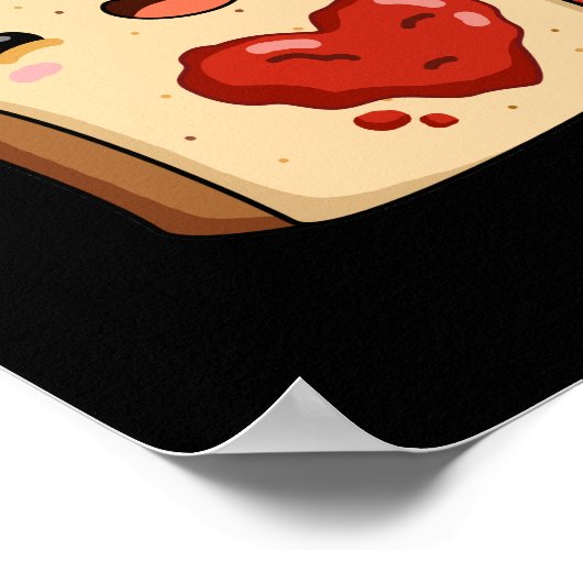 Spread the Love Funny Jam and Bread Pun Dark BG Poster (Hoek)