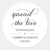 Spread the Love Jam / Honey Favor Label Sticker (Voorkant)