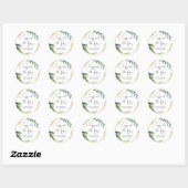 Spread the Love Wedding Favor Jam Jar Candle Ronde Sticker (Vel)