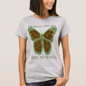 Spread Wings Embrace the Sky T-Shirt - Verhoog je (Voorkant)