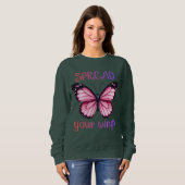 Spread Your Wings – Inspirational Butterfly  Trui (Voorkant volledig)