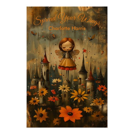 Spread Your Wings - Póster Inspirador para Niños Perfect Poster (Voorkant)