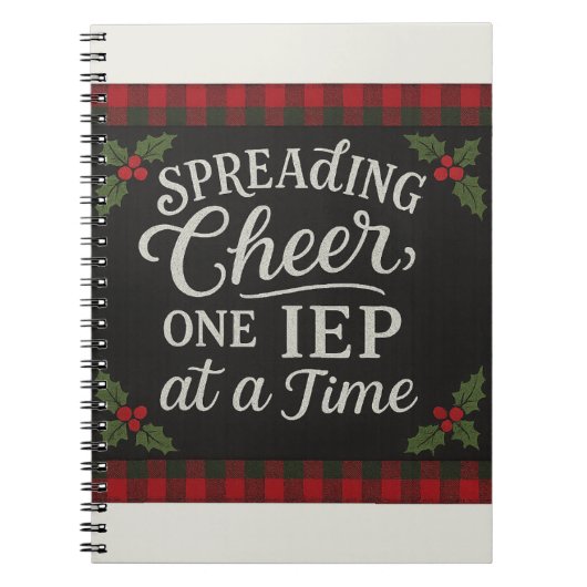 Spreading Cheer, One IEP at a Time Notitieboek (Voorkant)