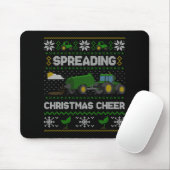 Spreading Christmas Cheer Farming Tractor Ugly Swe Muismat (Met muis)