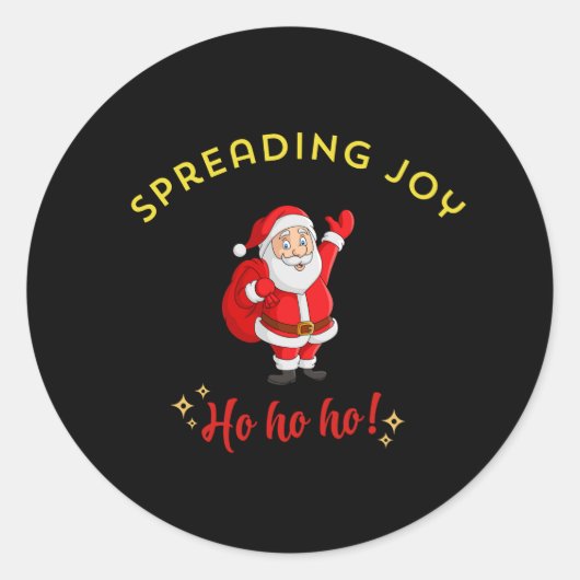 Spreading Joy Ronde Sticker (Voorkant)