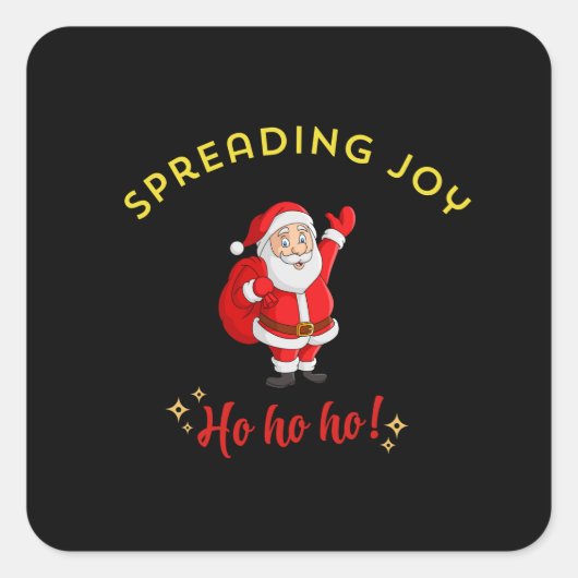 Spreading Joy" Vierkante Sticker (Voorkant)