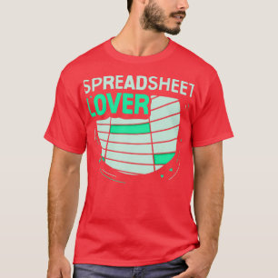 Spreadsheet Boekhoudkundige tabel Accountant T-shirt