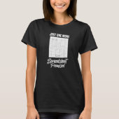 Spreadsheet calculator Software Budget Sjablonen T-shirt (Voorkant)