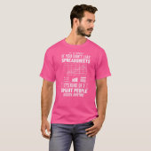 Spreadsheet calculator Software Budget Sjablonen T-shirt (Voorkant volledig)