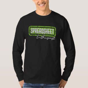 Spreadsheet enthousiast accountantscontrole boekho t-shirt