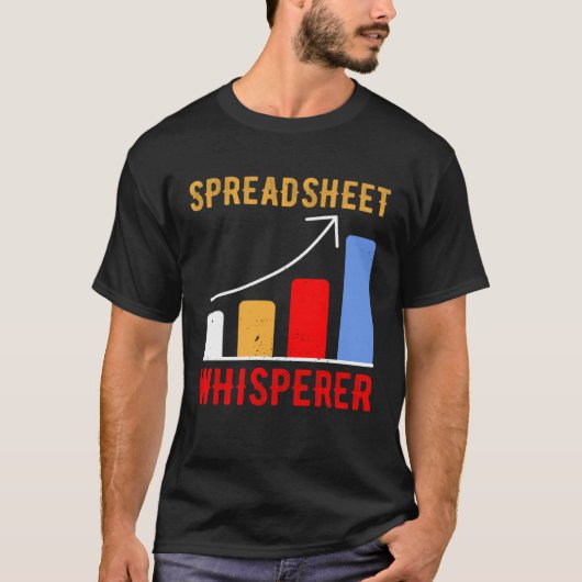 spreadsheet fluisteraar actuarissen data science s t-shirt (Voorkant)