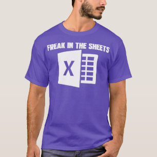 Spreadsheet freak van de accountant in het boekje t-shirt