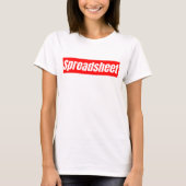 Spreadsheet - Funny Accountant T-shirt (Voorkant)