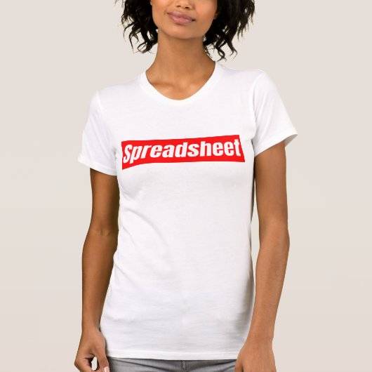 Spreadsheet - Funny Accountant T-shirt (Voorkant)