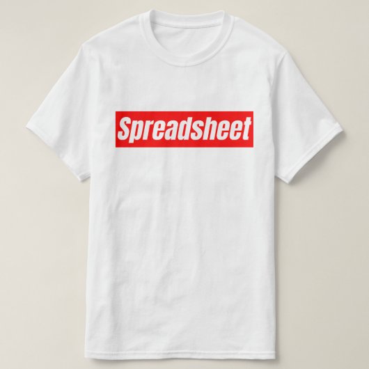 Spreadsheet - Funny Accountant T-shirt (Design voorkant)