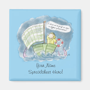 Spreadsheet Hero Stormy Waters Magneet