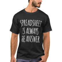 Spreadsheet is altijd het antwoord