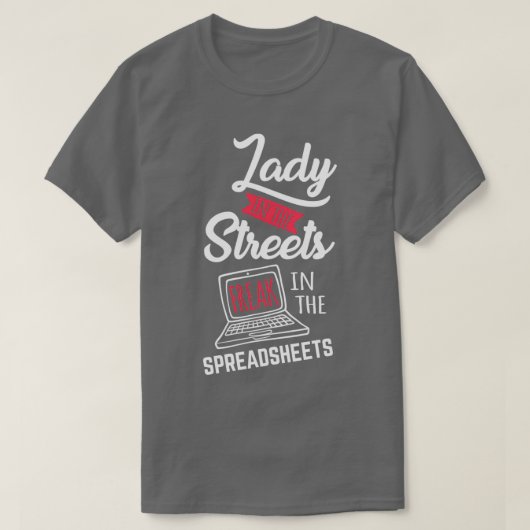 Spreadsheet Lover Funny Accountant CPA Accounting T-shirt (Design voorkant)