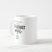 Spreadsheet Magische Mok (Voorkant links)