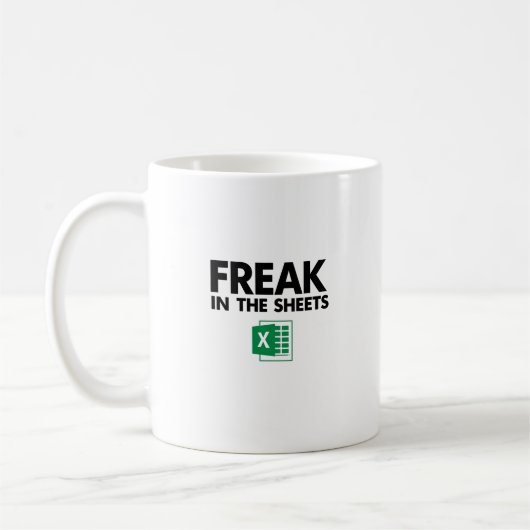 Spreadsheet Mok, Funny Accountant of CPA Gift Koffiemok (Links)