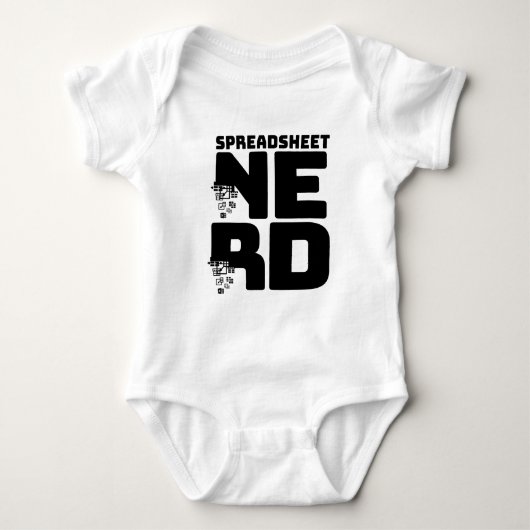 Spreadsheet Nerd Romper (Voorkant)