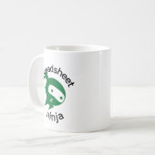 Spreadsheet Ninja Coffee Mok (Voorkant links)