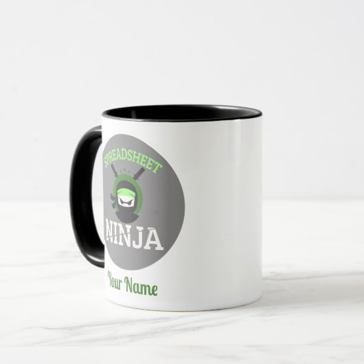 spreadsheet Ninja Mok Travel Cup (Voorkant links)