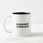 Spreadsheet ninja Two-Tone koffie-mok Tweekleurige Koffiemok (Links)
