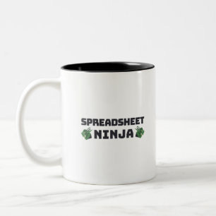 Spreadsheet ninja Two-Tone koffie-mok Tweekleurige Koffiemok