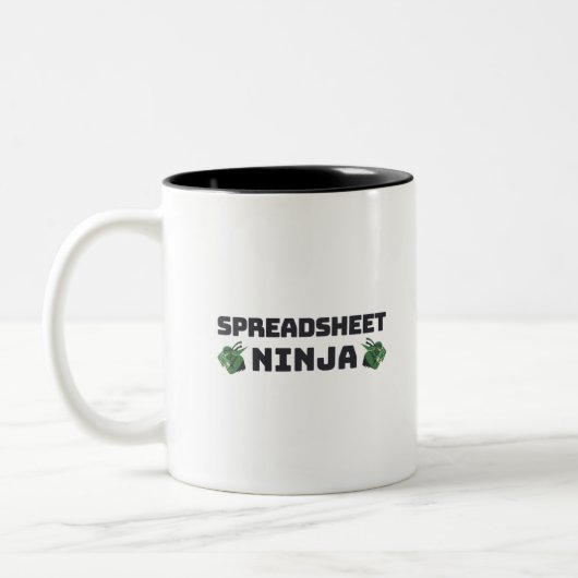 Spreadsheet ninja Two-Tone koffie-mok Tweekleurige Koffiemok (Links)