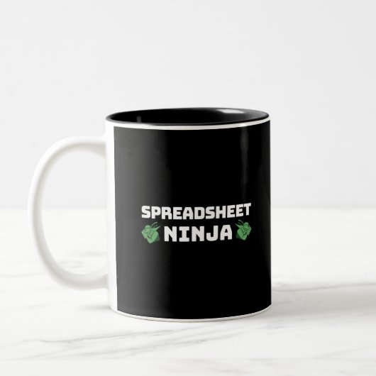 Spreadsheet ninja Two-Tone koffie-mok Tweekleurige Koffiemok (Links)