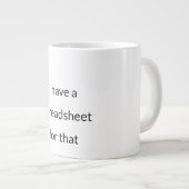 Spreadsheet Queen – Data Nerd Mok (Voorkant rechts)