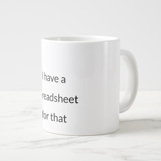 Spreadsheet Queen – Data Nerd Mok (Voorkant rechts)