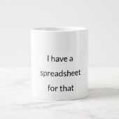 Spreadsheet Queen – Data Nerd Mok (Voorkant)