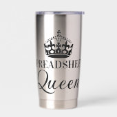 Spreadsheet Queen Funny Quotes Geïsoleerde Drinkbeker (Links)