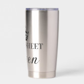 Spreadsheet Queen Funny Quotes Geïsoleerde Drinkbeker (Achterkant)