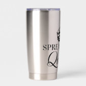 Spreadsheet Queen Funny Quotes Geïsoleerde Drinkbeker (Voorkant)