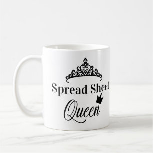 Spreadsheet Queen Funny Quotes Koffie Mok