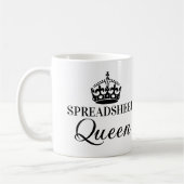 Spreadsheet Queen Funny Quotes Koffiemok (Links)