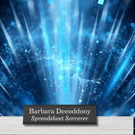 Spreadsheet Sorcerer Black Bureau Naambordje