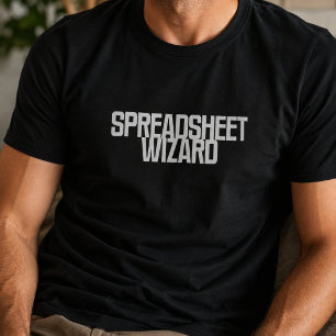 Spreadsheet Tovenaar Excel Data Magiër Ontwerp T-shirt