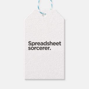 Spreadsheet Tovenaar Grappig Cadeau voor Collega Cadeaulabel