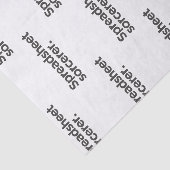 Spreadsheet Tovenaar | Grappig Cadeau voor Collega Tissuepapier (Detail)