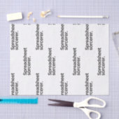 Spreadsheet Tovenaar | Grappig Cadeau voor Collega Tissuepapier (Craft)