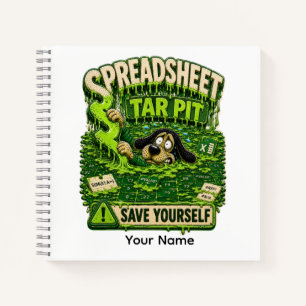 Spreadsheet Val Trap Persoonlijke Grappige Kantoor Notitieboek