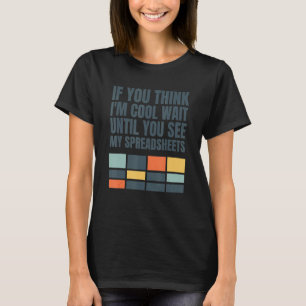Spreadsheet van de boekhouder van rekeninghouders t-shirt