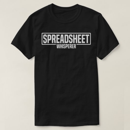 Spreadsheet Whisperer Actuariële analist Actuary T-shirt (Design voorkant)