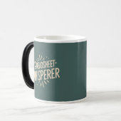 Spreadsheet Whisperer Office Humor voor Heren Magische Mok (Voorkant links)